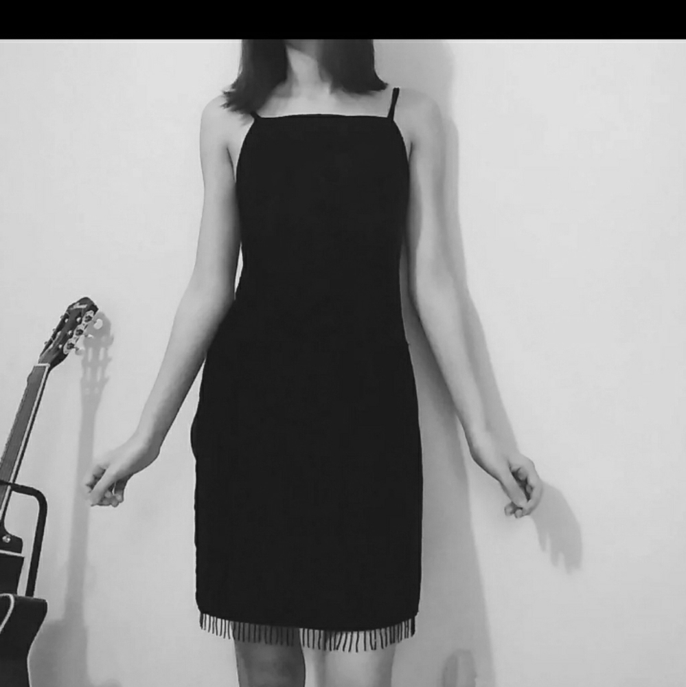 Black Velvet Vintage Dress